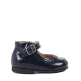 Baby walker Ballerinas in Blue Calfskin Leather