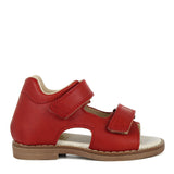 Sandali primi passi in pelle - Rosso