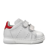 White sneakers in calf leather