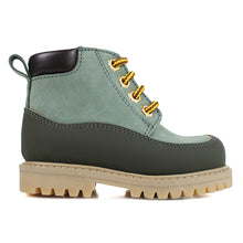 Load image into Gallery viewer, Toddler Ankle Boots green with rubber detail
