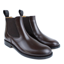 Load image into Gallery viewer, Chelsea boot in brown leather abrasivato

