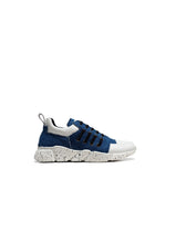 Load image into Gallery viewer, Running in Denim and White Leather
