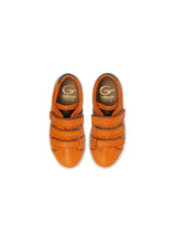 Load image into Gallery viewer, Triple Strap Sneakers in Orange Calf Leather
