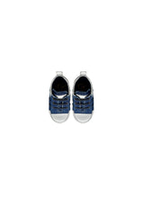 Load image into Gallery viewer, Toodler Running in Denim and White Leather
