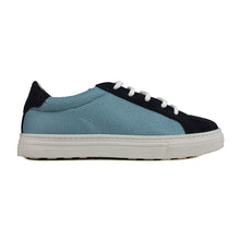 Load image into Gallery viewer, Sneakers in light blu velour/fabric

