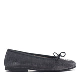 Ballerinas in Black Lurex Leather