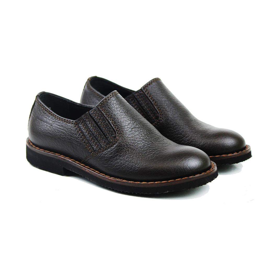 Slipon in dark brown leather