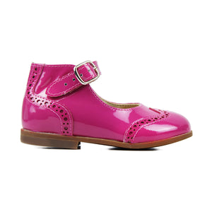 Toddler Baby shoes in fuxia patent leather