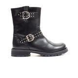 buckeles boots in black calf leather