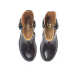 buckeles boots in black calf leather