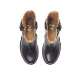 buckeles boots in black calf leather