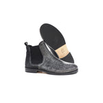 chelsea boot in black lurex