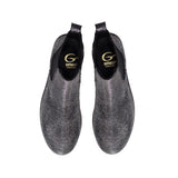 chelsea boot in black lurex