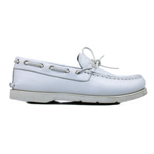 Carica l&#39;immagine nel visualizzatore di Gallery, Full white boat loafer in calf leather
