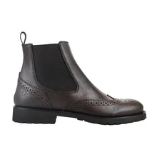 Load image into Gallery viewer, Chelsea boot in brown calf leather with vintage effect
