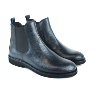 Chelsea boot in Blue grain leather
