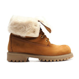 Boots in Light Brown Nabuk with Shearling
