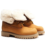 Boots in Light Brown Nabuk with Shearling