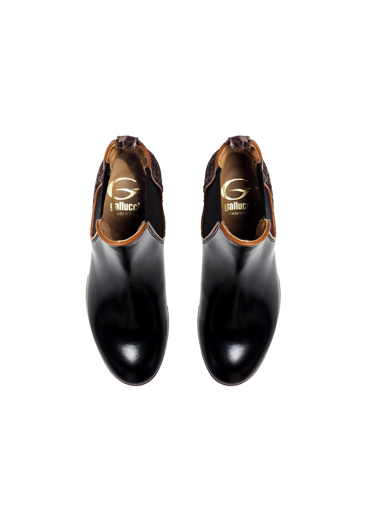 chelsea boots in animalier effect