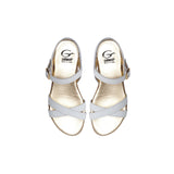 Sandals in White Calf Leather