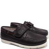 Single Strap Penny Loafer in Dark Brown Calf Leather