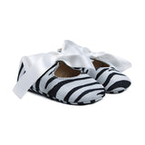 Newborn Ballerina in Zebrine-style Suede Leather