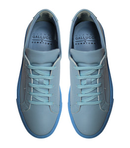 Pale blue sneakers