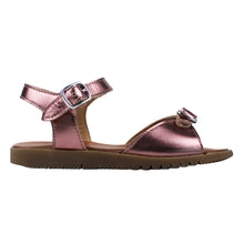 Load image into Gallery viewer, Sandals in vintage pink leather with buckle
