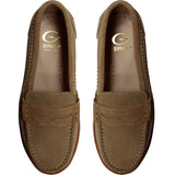 Suede boat shoes ton-sur-ton taupe