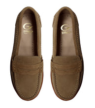 Carica l&#39;immagine nel visualizzatore di Gallery, Suede boat shoes ton-sur-ton taupe
