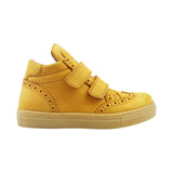 High-top Sneakers in Yellow Nubuk
