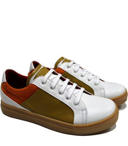 Multicolor leather sneakers
