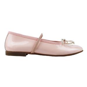 Ballerina in pink patent leather