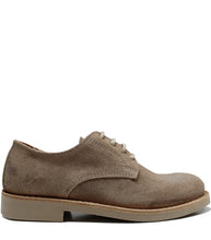 Carica l&#39;immagine nel visualizzatore di Gallery, Natural derby in taupe suede
