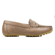 Load image into Gallery viewer, Penny loafers in washed hezelnut leather
