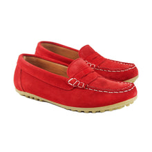 Load image into Gallery viewer, Mocassin in red suede
