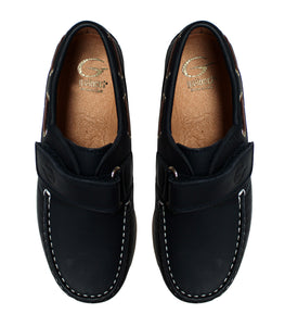 Blue loafers