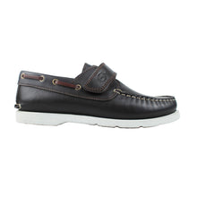Load image into Gallery viewer, Boat shoes in brown leather with strap
