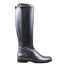 Load image into Gallery viewer, Riding Boots in dark grey calf and buckle
