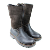 Boots in Brown in Calfskin and Suede Leather
