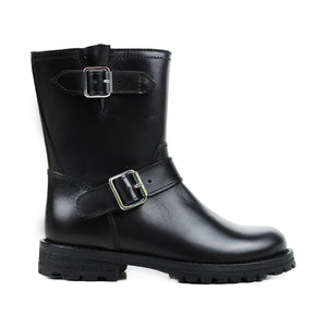 Biker Boots in black leather