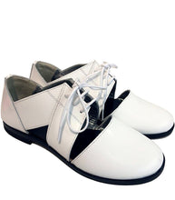 Load image into Gallery viewer, Holed Derby in White Calf Leather
