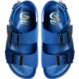 Full Blue Calfskin Leather Sandals