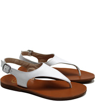 Load image into Gallery viewer, White leather sandals
