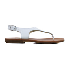 Load image into Gallery viewer, Flip Flops in white leather
