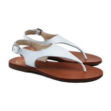 Load image into Gallery viewer, Sandals in white leather

