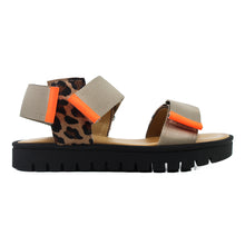 Load image into Gallery viewer, Sandals with velcro and animalier print detail

