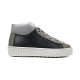 Sneaker in pelle e montone