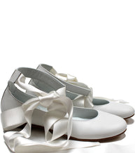 Load image into Gallery viewer, White ballerina with laces
