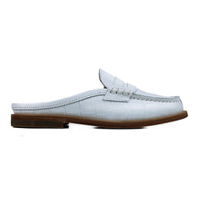 Carica l&#39;immagine nel visualizzatore di Gallery, Penny-style Sabot in white printed leather
